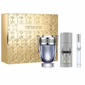 Paco Rabanne Invictus Eau De Toilette Spray 100ml Coffret 3 Produits