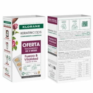 Klorane KeratinCaps Force et Vitalité 3x30 Gélule